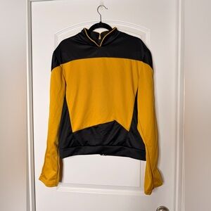 Star Trek TNG Gold Operations Uniform Shirt Deluxe Costume Festival Size L